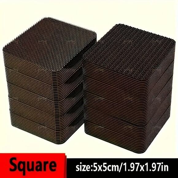 20 Sets 2" x 2" Heavy Duty Hook & Loop Adhesive Strips Sticky Back Fastener - Picture 4 of 6